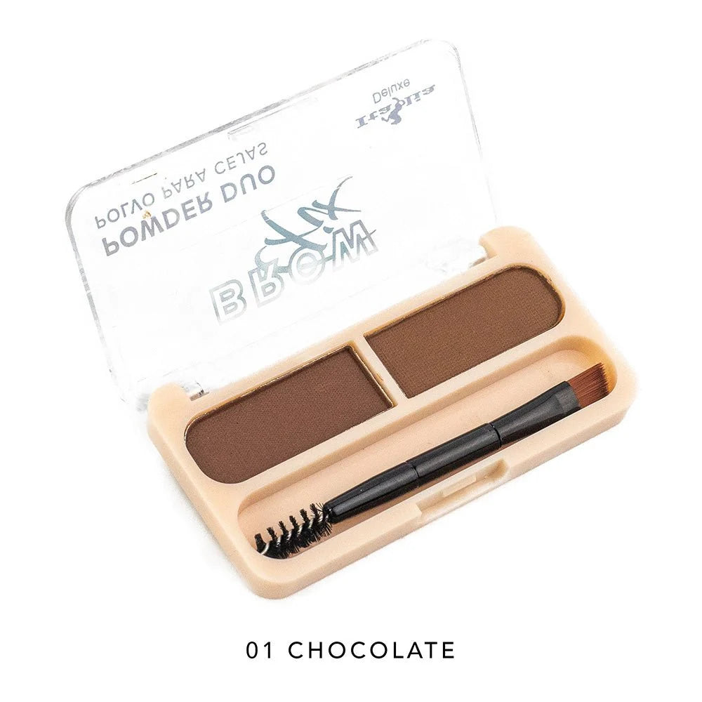 Italia Deluxe Sombra para ceja Duo Brow Fix