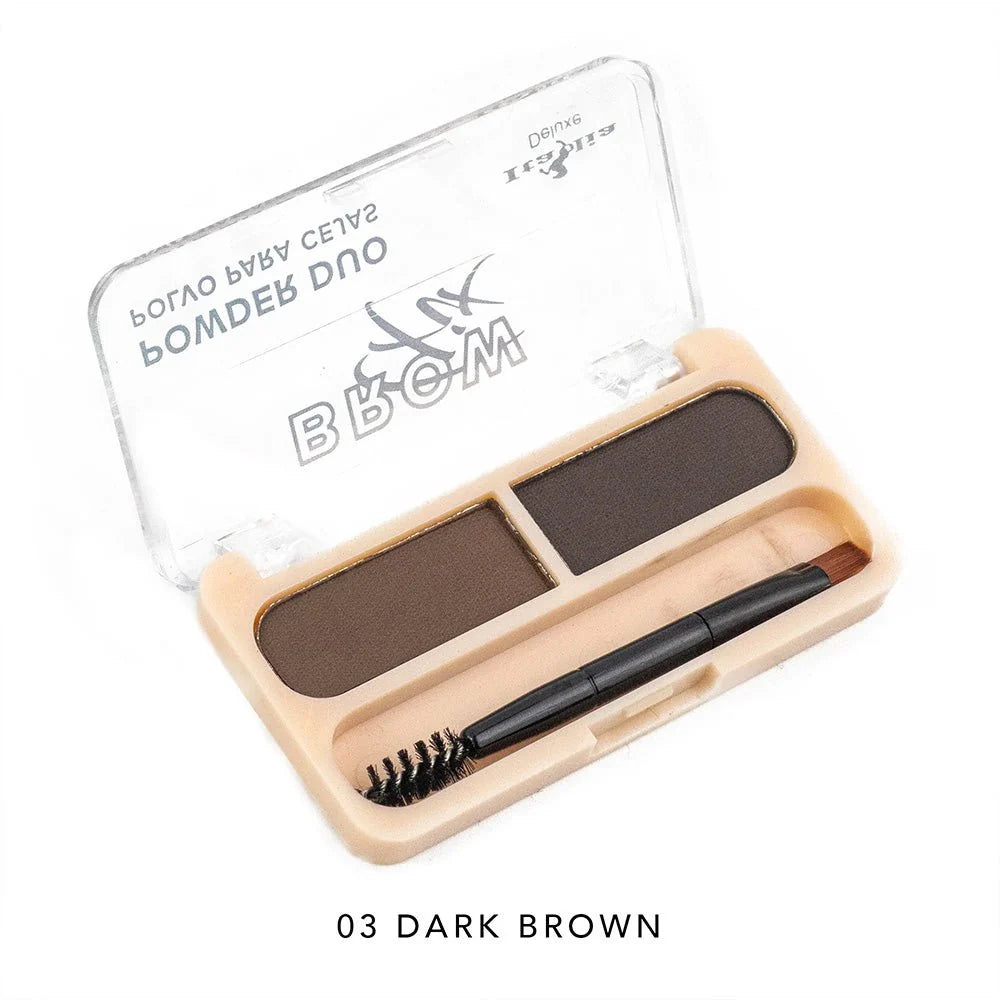 Italia Deluxe Sombra para ceja Duo Brow Fix