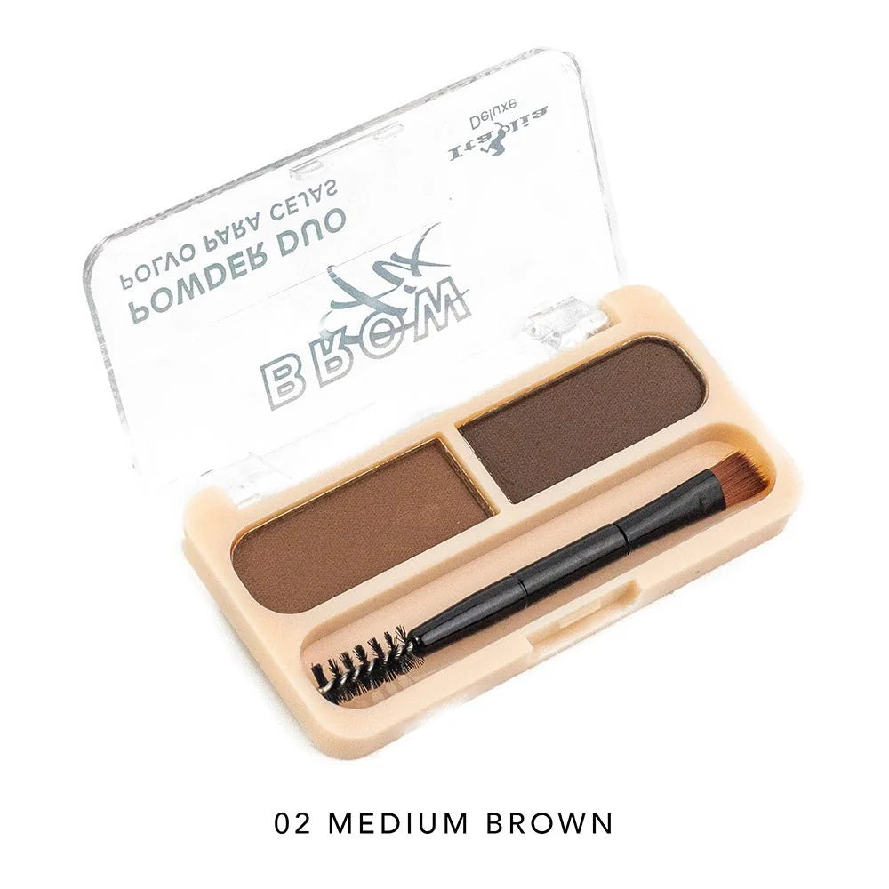 Italia Deluxe Sombra para ceja Duo Brow Fix