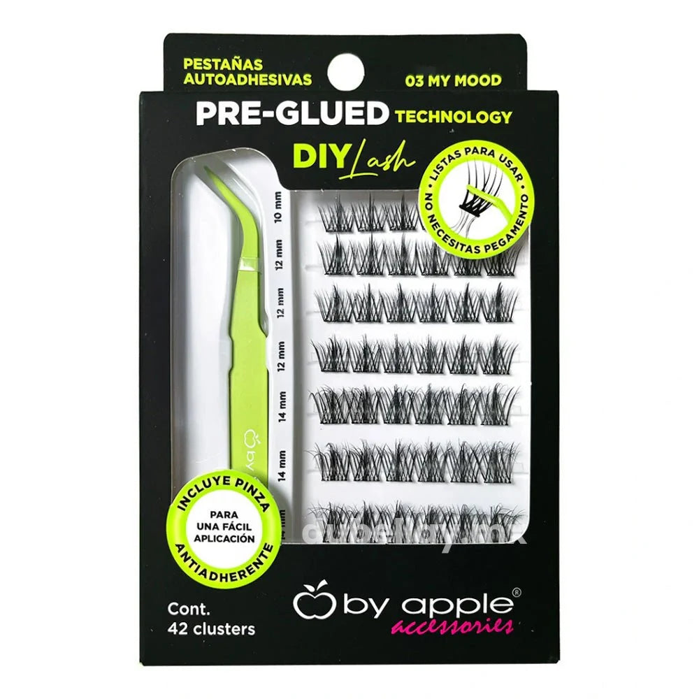 By Apple Kit de pestañas Pre-Glued DIY Lash